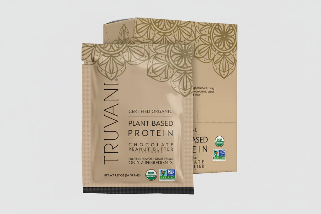 Truvani Chocolate Peanut Butter Plant Protein - 10ct Box