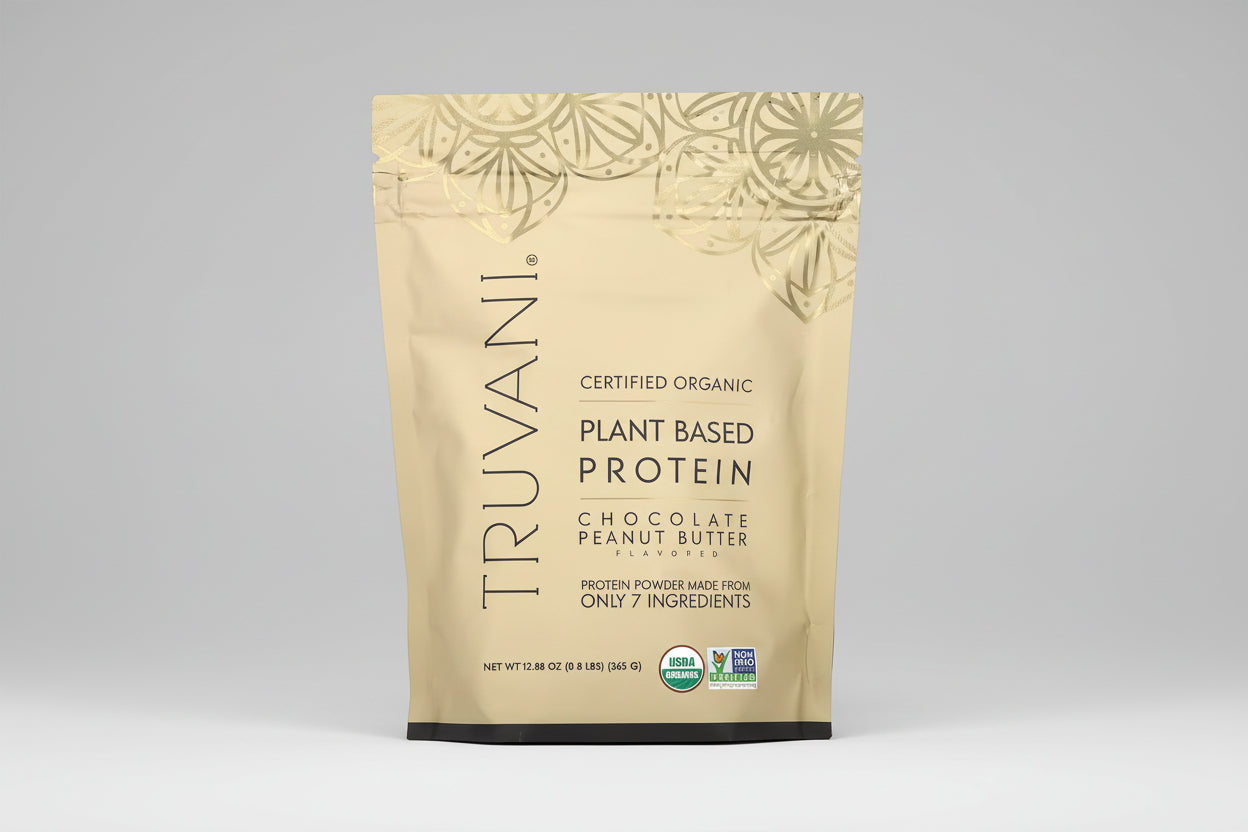 Truvani Chocolate Peanut Butter Plant Protein Powder - 10 Servings