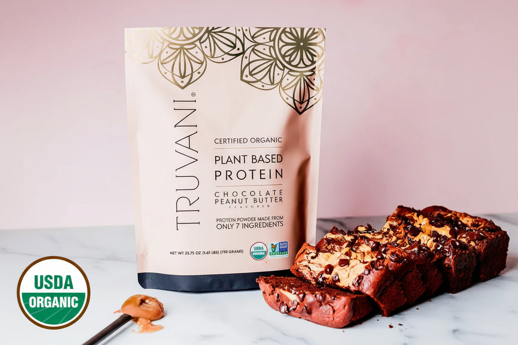 Truvani Chocolate Peanut Butter Plant Protein Powder - 20 Servings