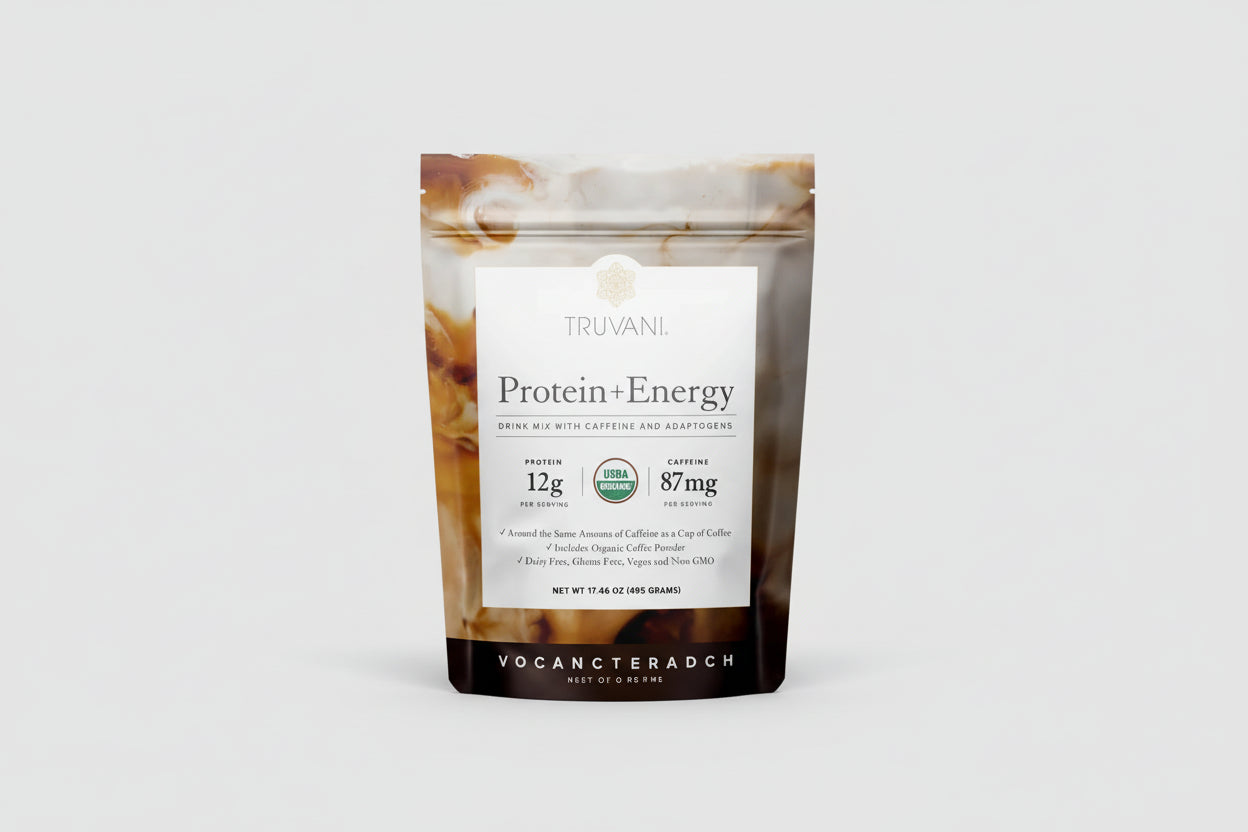 Truvani Vanilla Latte Protein + Energy - 20 Servings