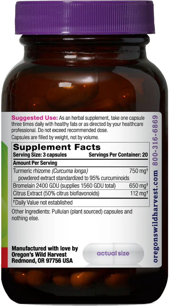 Oregon's Wild Harvest TurmeriPro 60 Capsules