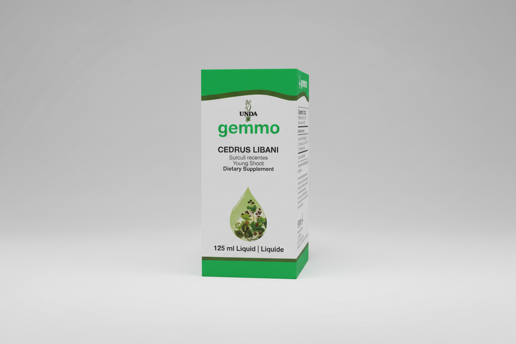 Gemmo Zea Mays dietary supplement bottle with green label