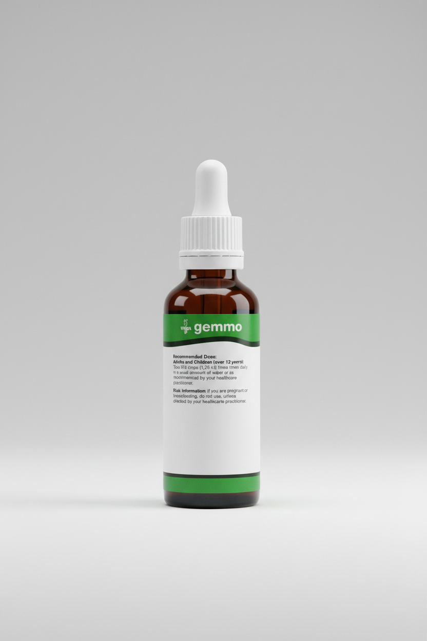 Gemmo UNDA product packaging with recommended dose and risk information.