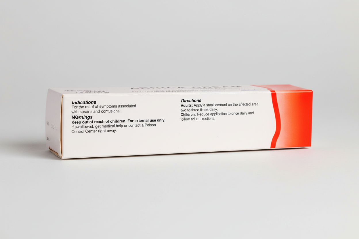 Box with text on a white background