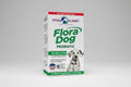 Vital Planet Flora Dog Probiotic supplement packaging with a Dalmatian dog on a white background