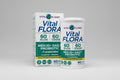 Vital Flora supplement packaging with container and box on a white background