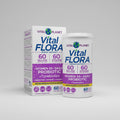 Vital Flora probiotic supplement packaging on a white background