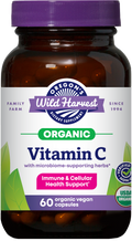Oregon's Wild Harvest Vitamin C Organic 60 Capsules front