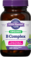 Oregon's Wild Harvest B Complex Organic 60 Capsules front