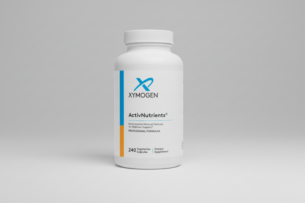 XYMOGEN ActivNutrients dietary supplement bottle on a white background