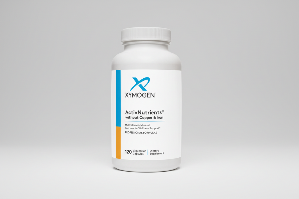 XYMOGEN ActivNutrients supplement bottle on a white background