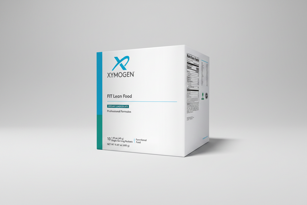Xymogen FIT Lean Food package on a white background