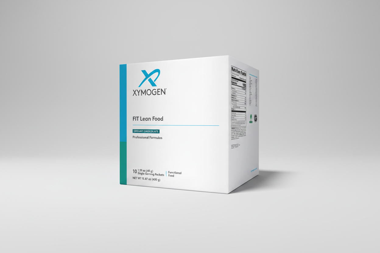 Xymogen FIT Lean Food package on a white background
