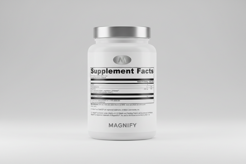 Supplement facts label with black text on a white background