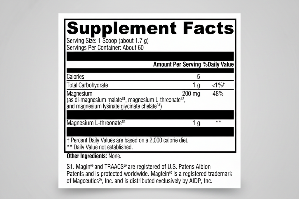 Xymogen OptiMag Neuro Unflavored - 3.60 oz 102 Grams