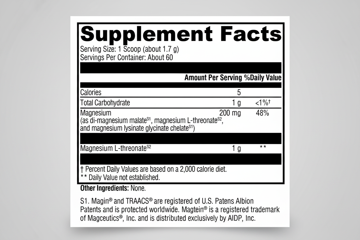 Xymogen OptiMag Neuro Unflavored - 3.60 oz 102 Grams
