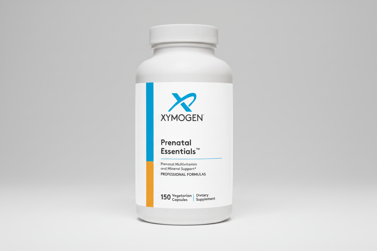 Xymogen OmegaPure 900 EC dietary supplement bottle on a white background