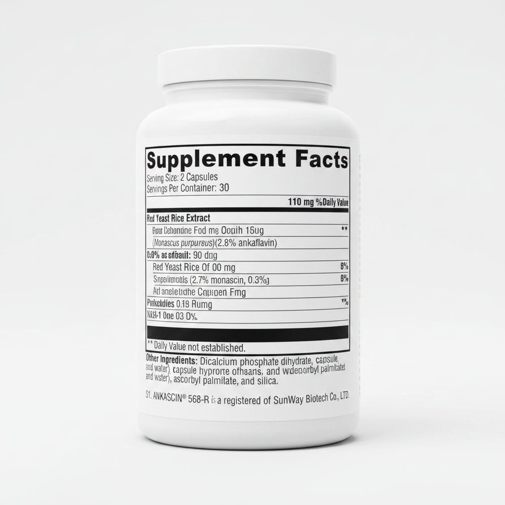 Xymogen Red Yeast Rice - 60 Vegetarian Capsules