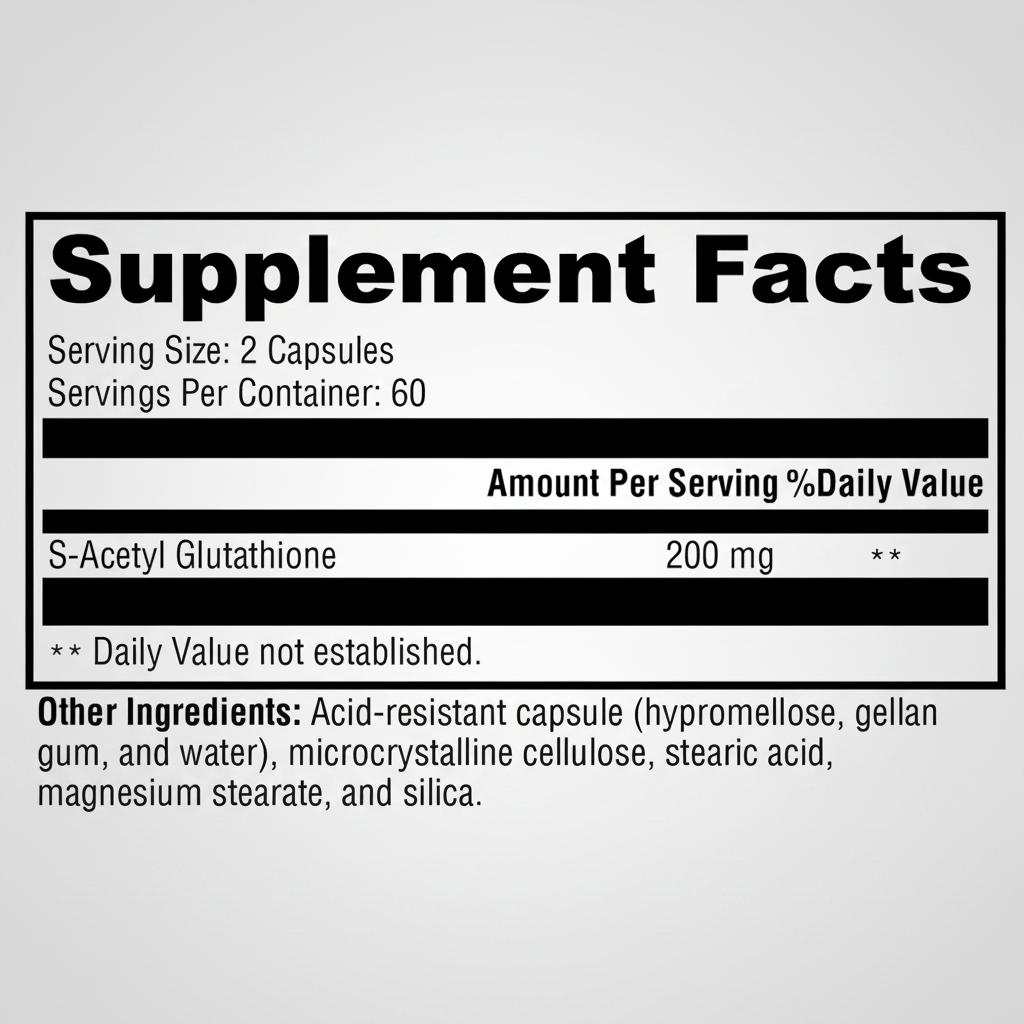 Xymogen S-Acetyl Glutathione - 120 Acid-Resistant Vegetarian Capsules