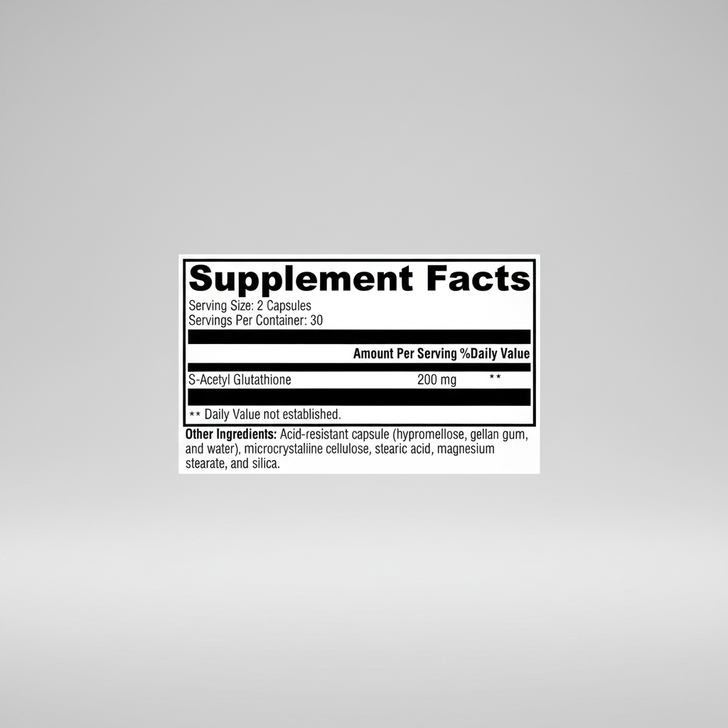 Xymogen S-Acetyl Glutathione - 60 Acid-Resistant Vegetarian Capsules