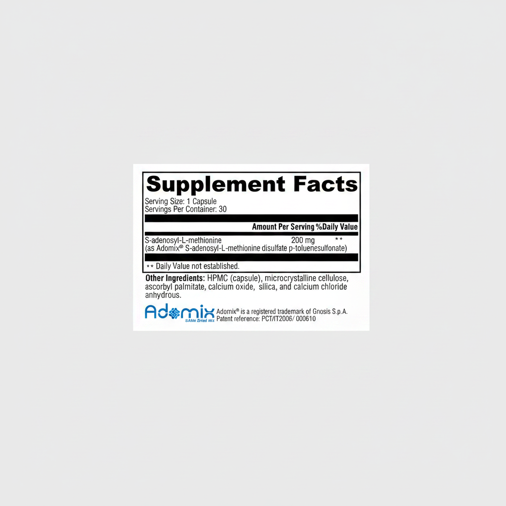 Xymogen SAM-e - 30 Acid-Resistant Vegetarian Capsules