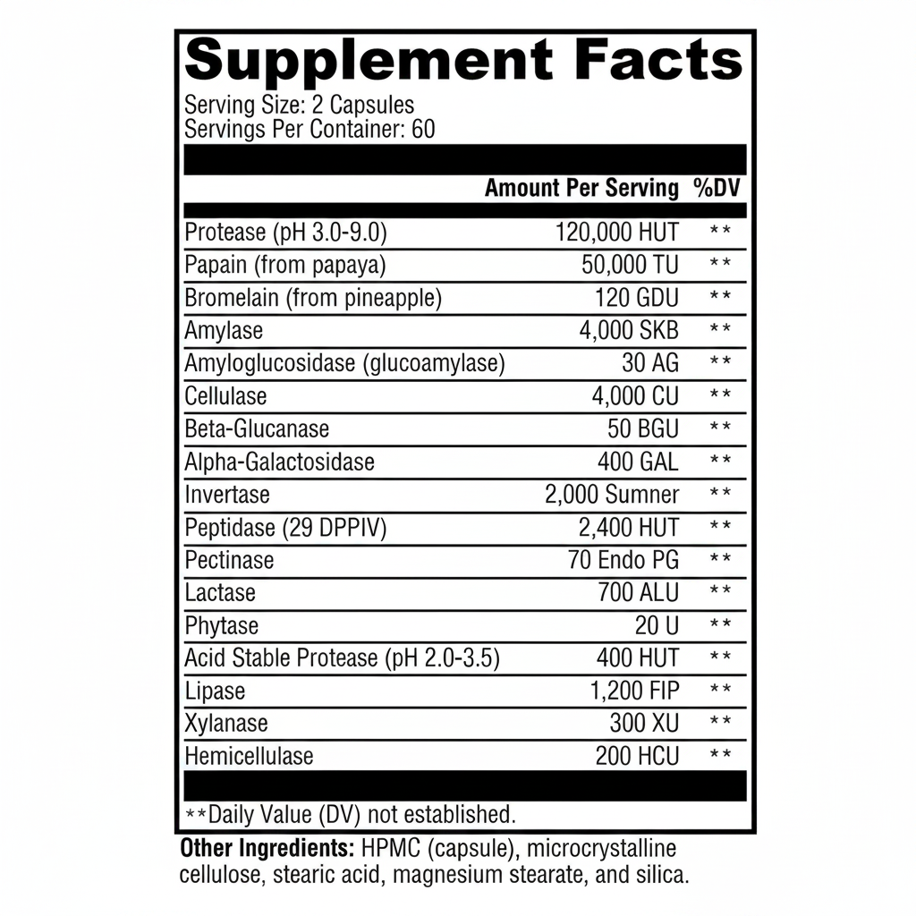 Xymogen XymoZyme - 120 Vegetarian Capsules
