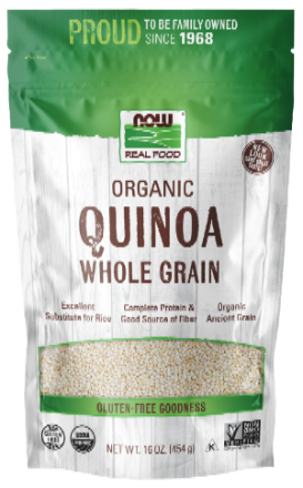 NOW Foods Organic Whole Grain Quinoa 1 Lb | Complete Protein Grain