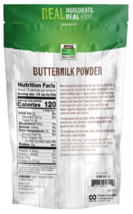 Now Foods Buttermilk Powder 14 oz