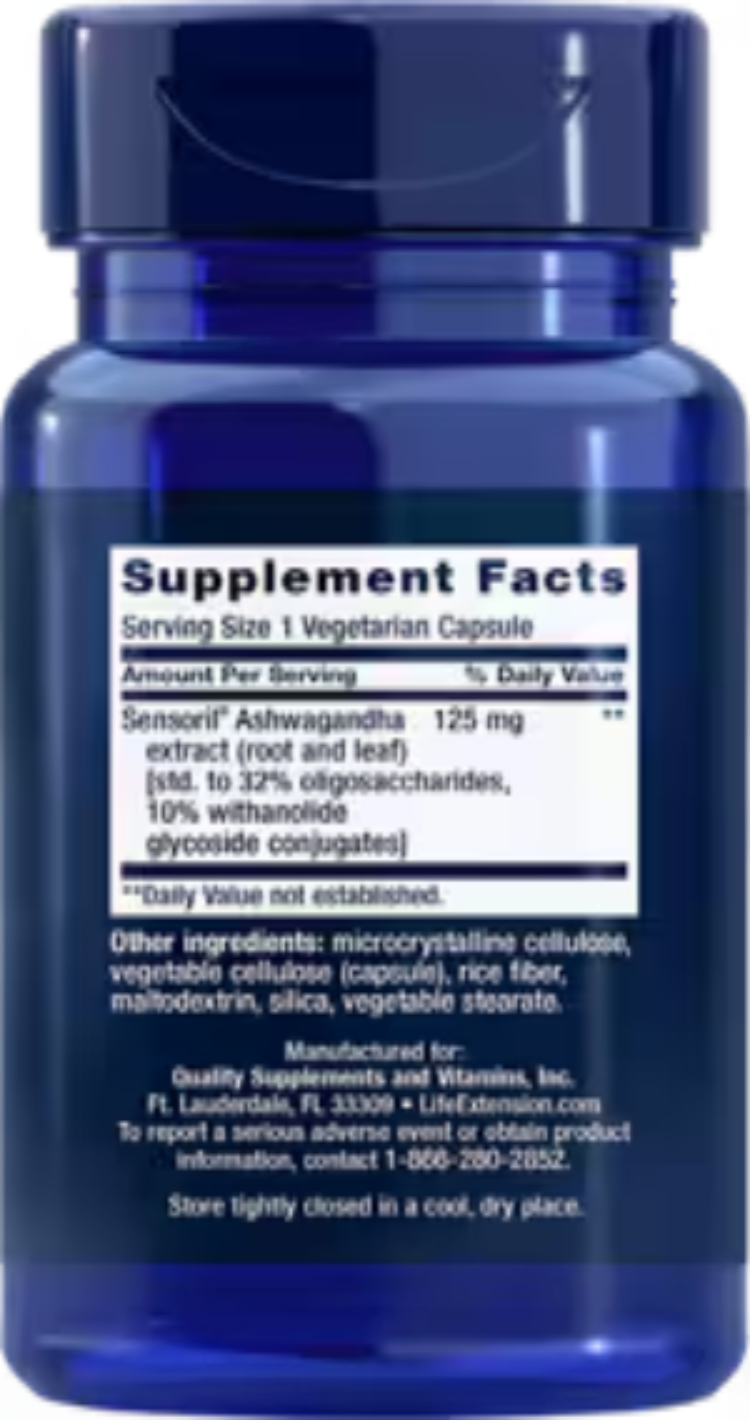 Life Extension Optimized Ashwagandha 60 VCaps
