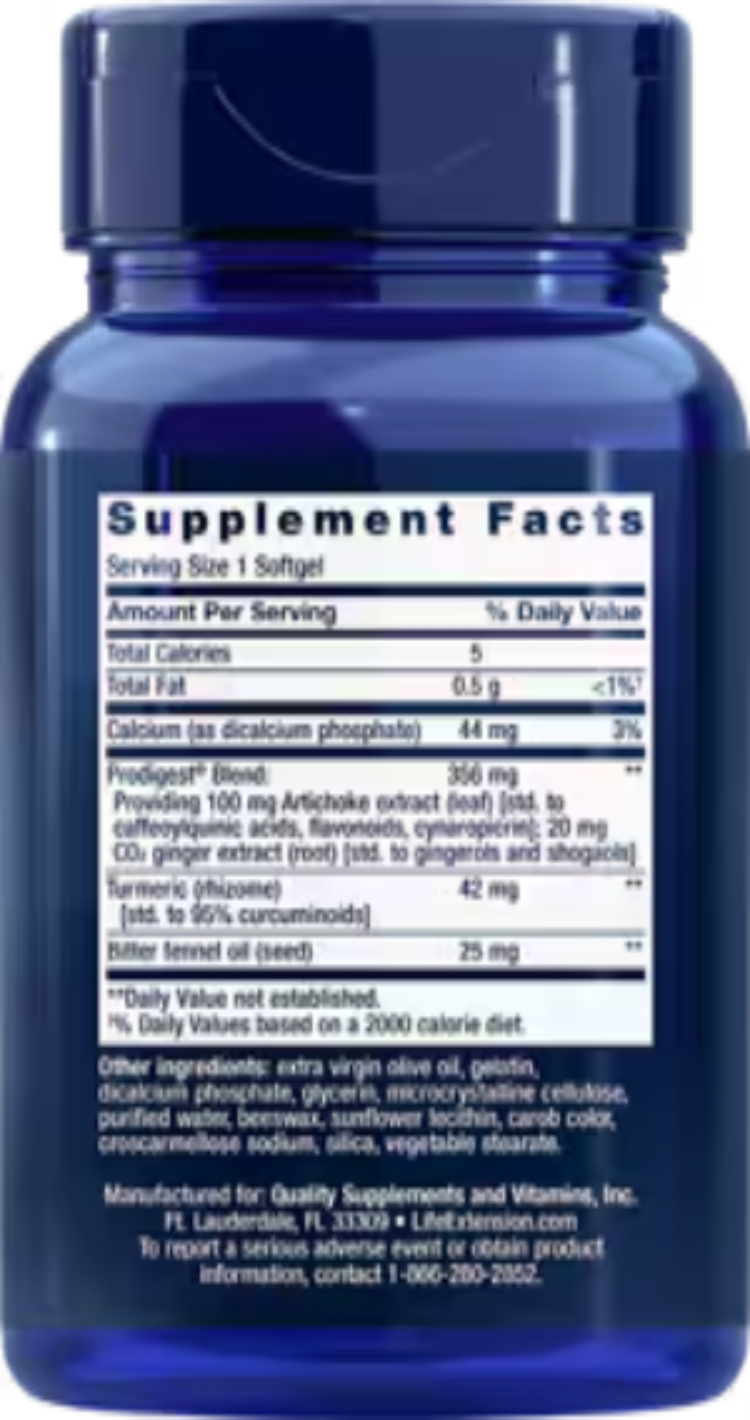 Life Extension Bloat Relief 60 Softgels
