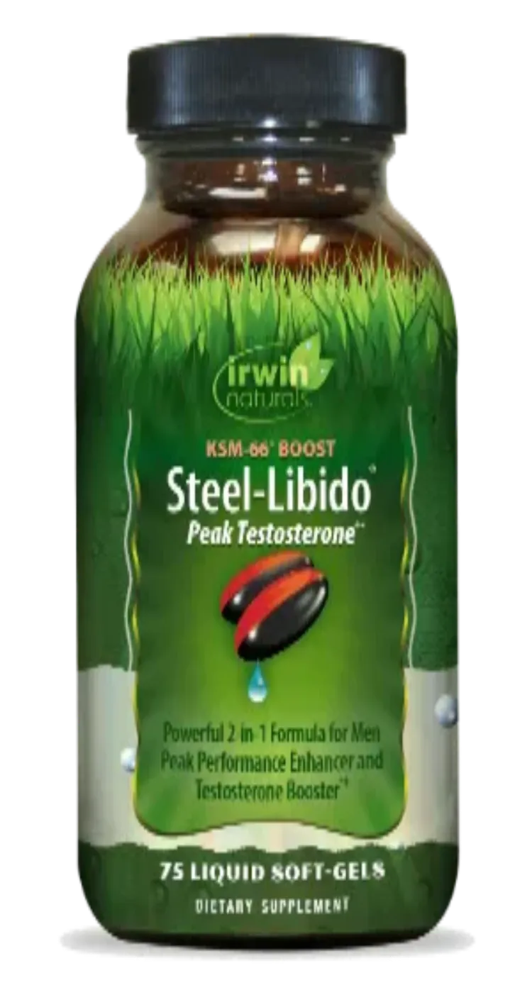 Irwin Naturals Steel Peak Male Vitality — 75 Liquid Soft-Gels