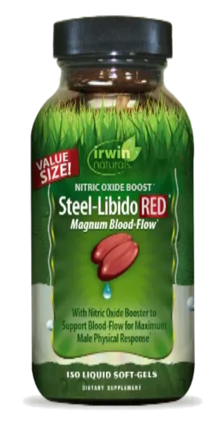 Irwin Naturals Steel Vitality RED 150 Liquid Soft-Gels