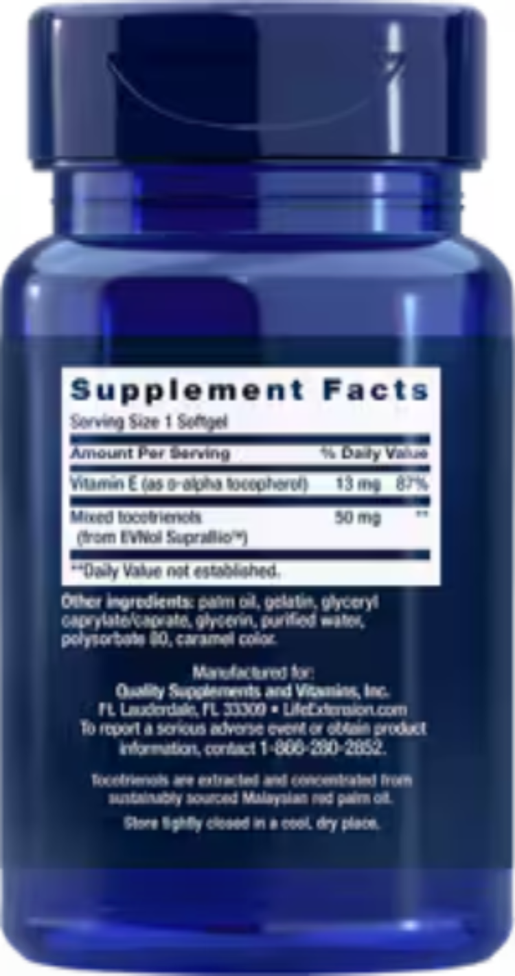 Life Extension Super Absorbable Tocotrienols 60 Softgels