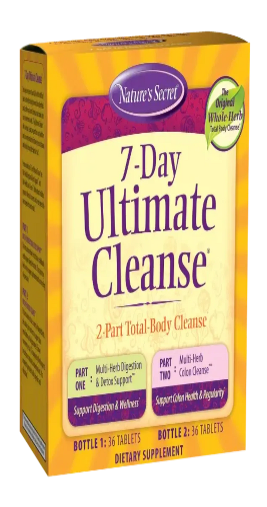 7-Day Ultimate Cleanse - Nature's Secret 72 Tablets