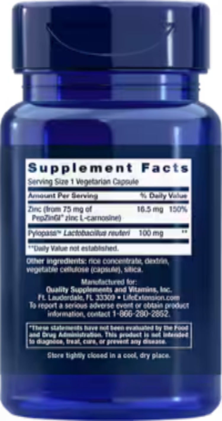 Life Extension Gastro-Ease 60 vegetarian capsules