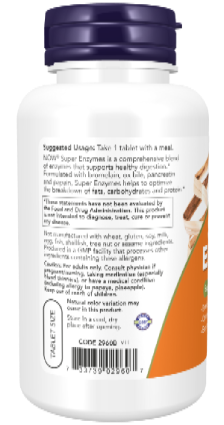 NOW Foods Super Enzymes 90 Tablets
