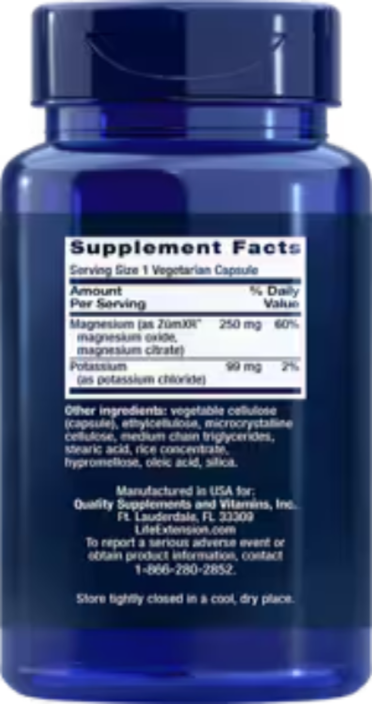 Life Extension Potassium with Extend-Release Magnesium 60 Vegetarian Capsules