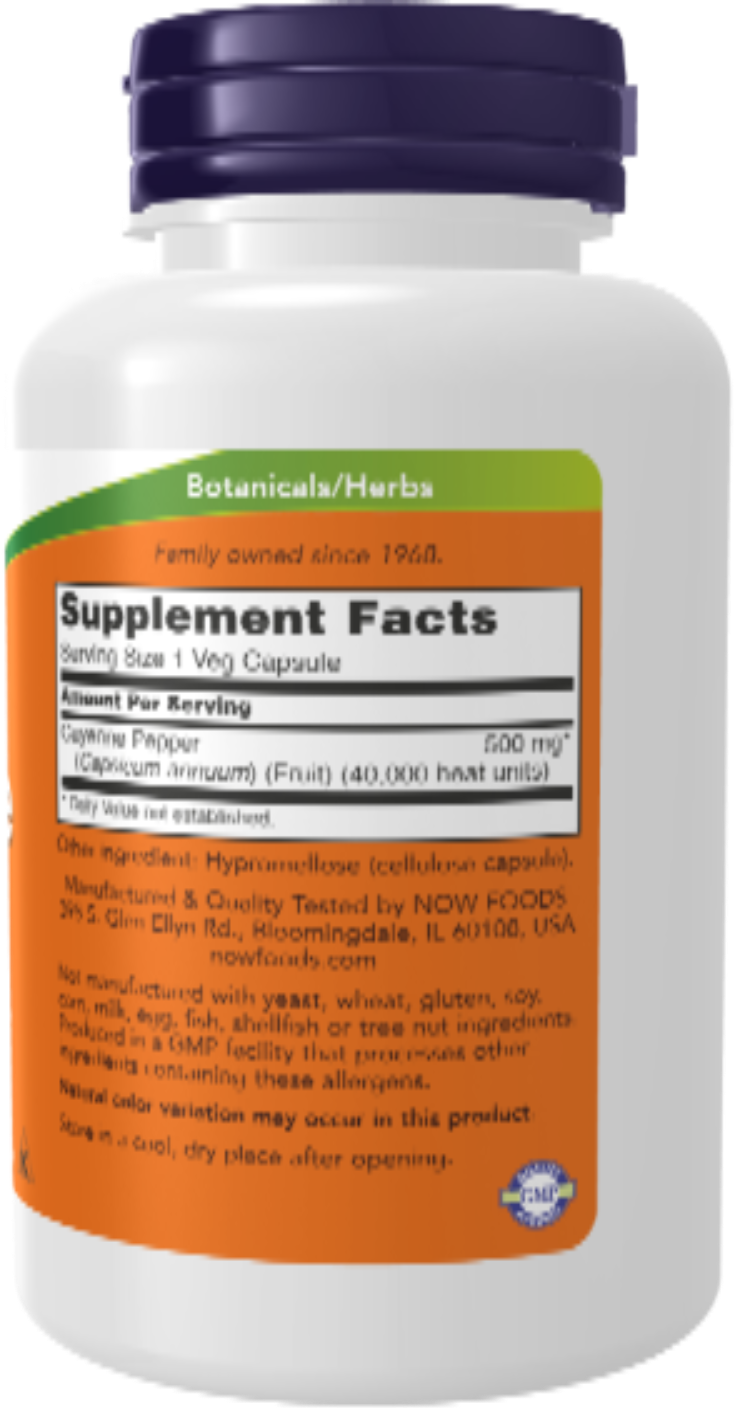 NOW Foods Cayenne 500 mg 100 VCaps
