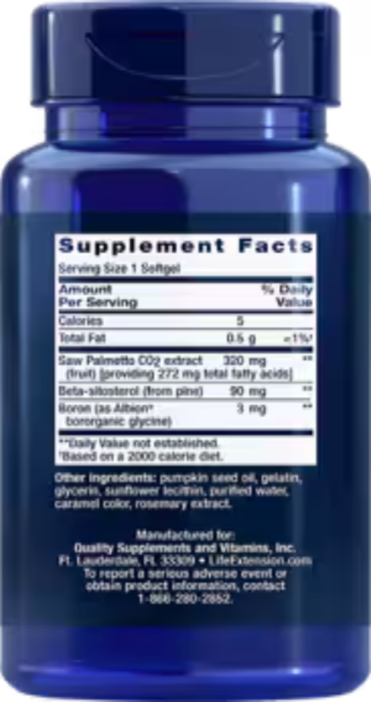 Life Extension PalmettoGuard Saw Palmetto Beta-Sitosterol 30 Softgels