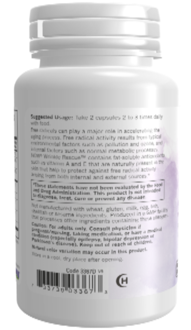 Wrinkle Rescue 60 Veg Capsules bottle