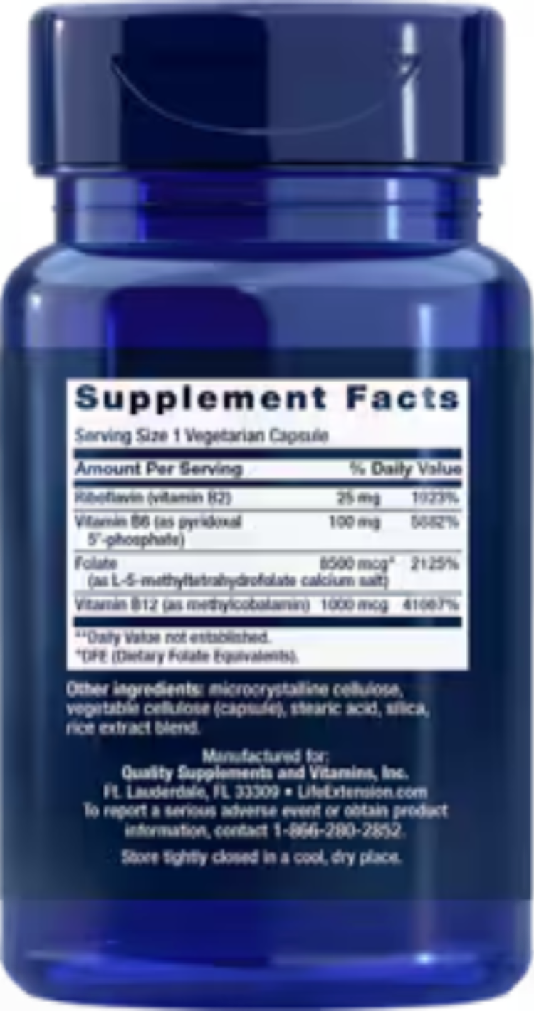 Life Extension Homocysteine Resist 60 Vegetarian Capsules
