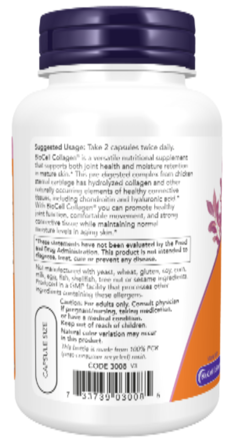 NOW Foods BioCell Collagen Hydrolyzed Type II 120ct