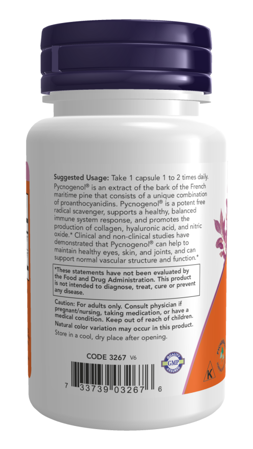 NOW Foods Pycnogenol 100 mg 60 VCaps
