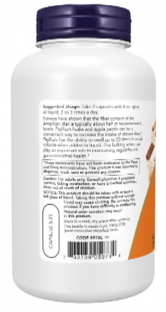 NOW Foods Psyllium Husk 700 mg 180 Veg Capsules