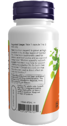 NOW Foods Maca 500 mg 250 VCaps | Lepidium Meyenii Root