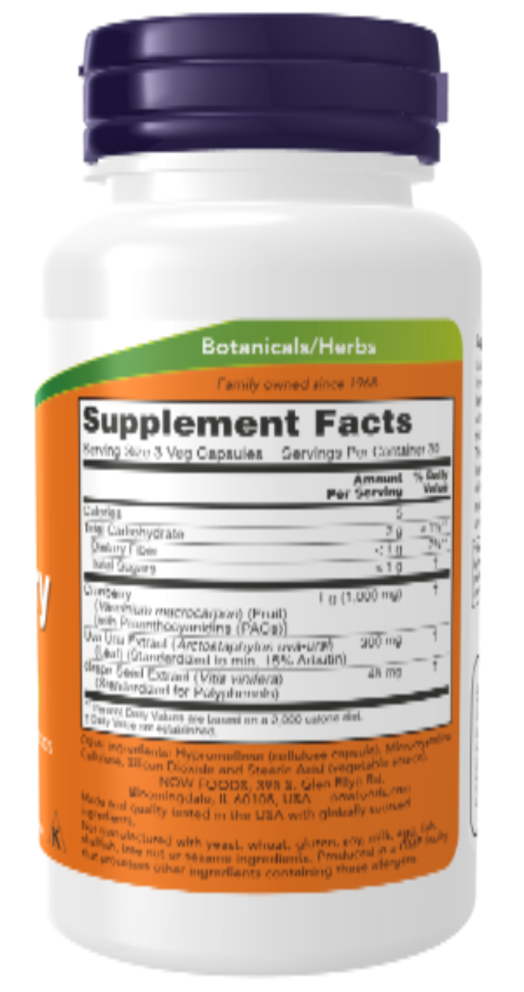 NOW Foods Cranberry with PACs 90 VCaps product image 2