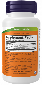NOW Foods Ginger Root Extract 250 mg 90 VCaps