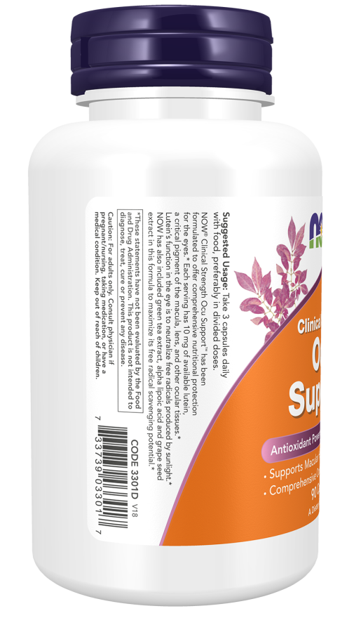 NOW Foods Ocu Support Clinical Strength 90 Capsules bottle