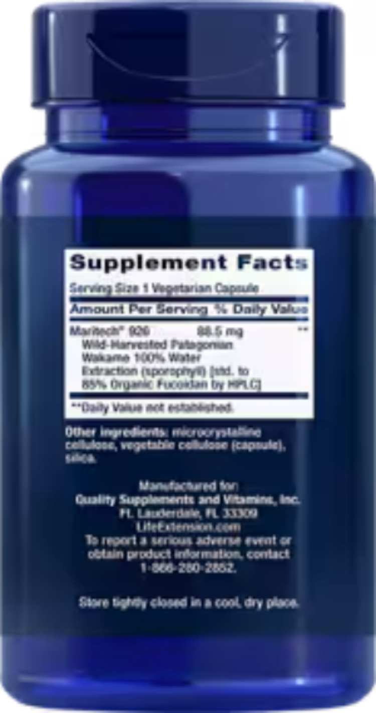 Life Extension Optimized Fucoidan with Maritech 926 60 Vegetarian Capsules