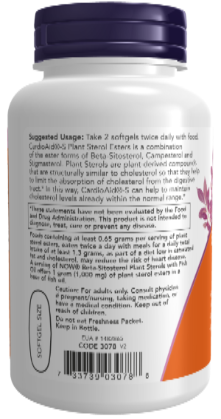 NOW Foods Beta-Sitosterol Plant Sterols 90 Softgels